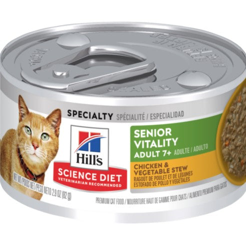 Hills Science Plan Feline Senior Vitality Wet Can