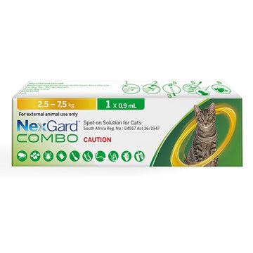 Nexgard Combo Cats 2.5 - 7.5kg